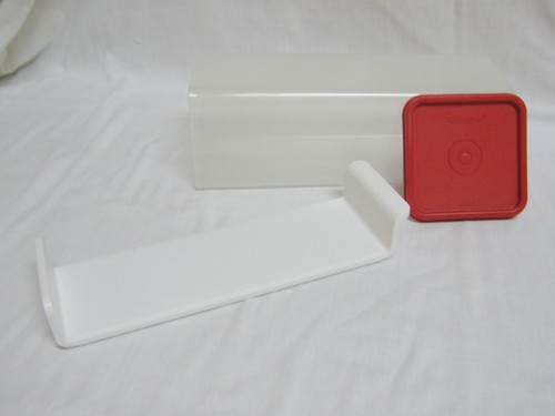 Tupperware sheer red lid 3 - w/,