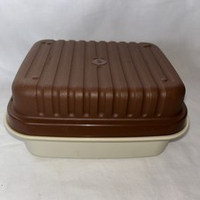 Vintage Tupperware Brown Cream