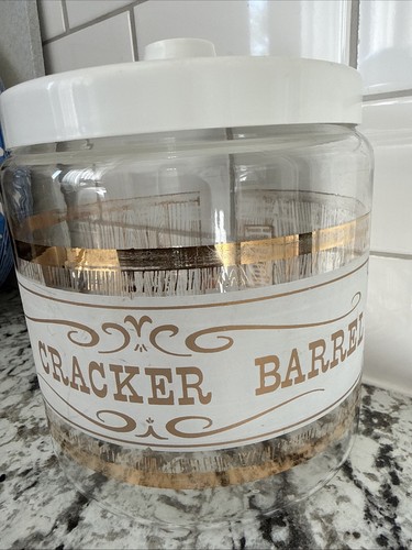 Pyrex the cracker barrel jar - barrel,