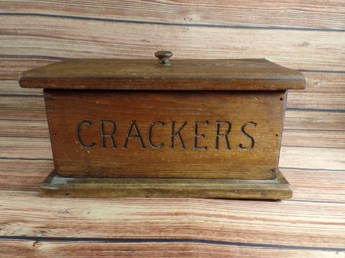 Vintage wooden cracker box - wooden,